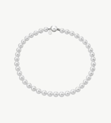 1MJ0613-647 MAJORICA 10mm Pearl Necklace 45cm and Pearl Clasp Lyra White #09874.01.2.N45.032.1 (A-EU-E)