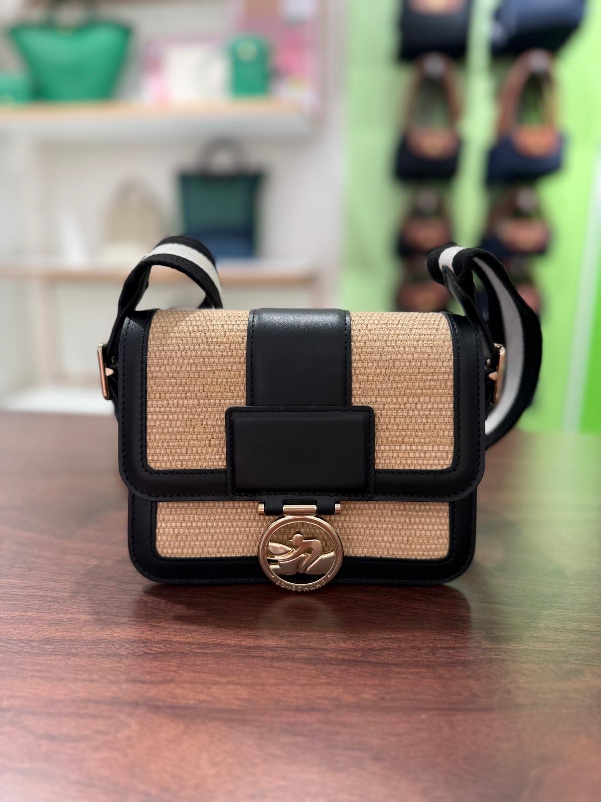 Longchamp Automne Hiver Crossbody cubic bag Black 10174