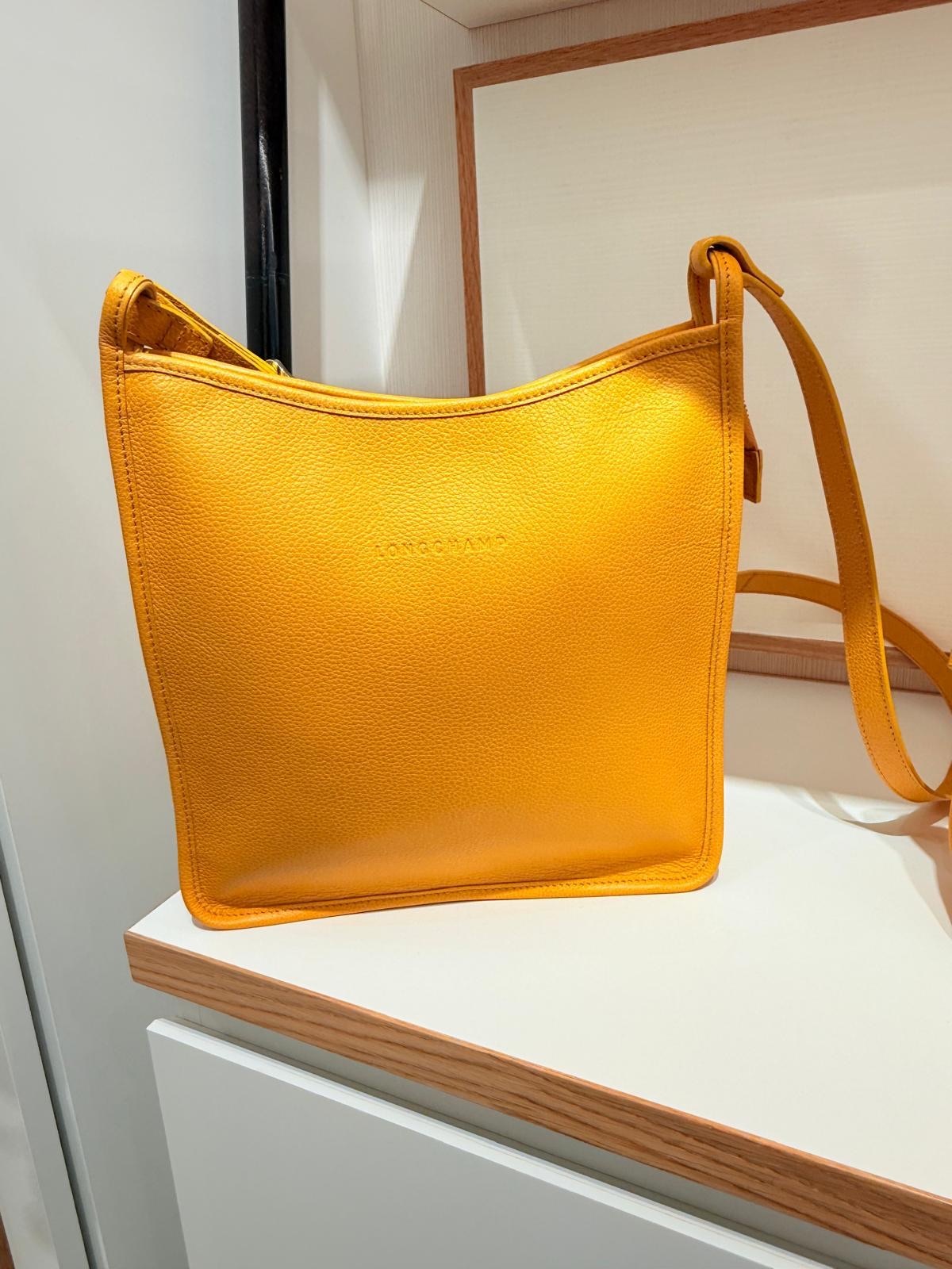 Longchamp Printemps Ete Crossbody Tote Bag Mango Yellow 10140