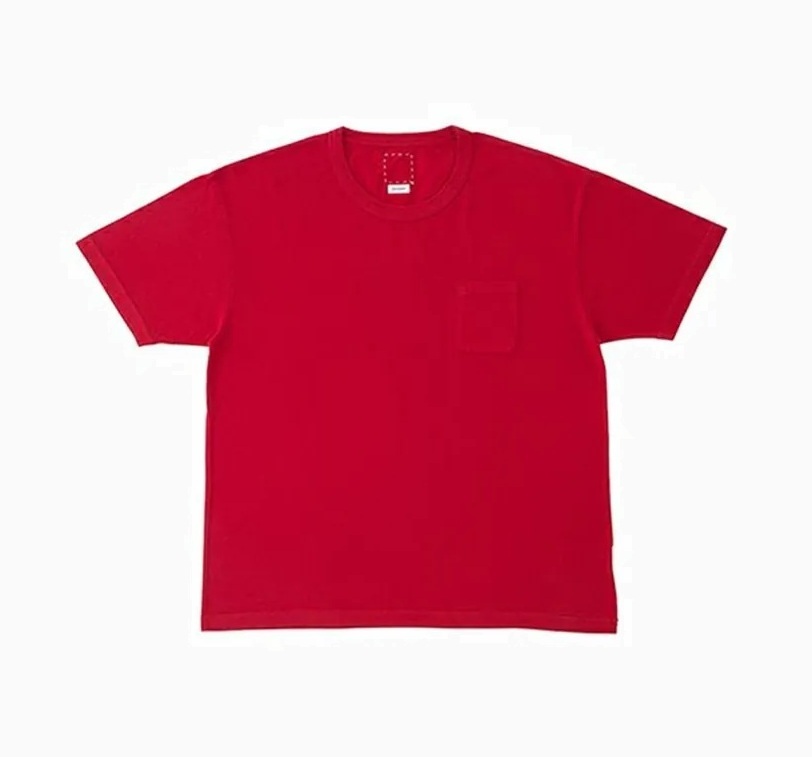 RE-STOCK: VISVIM JUMBO TEE S/S VEGGIE DYE *植物染料 - RED SIZE 1 PRE ORDER ITEM (預訂中)