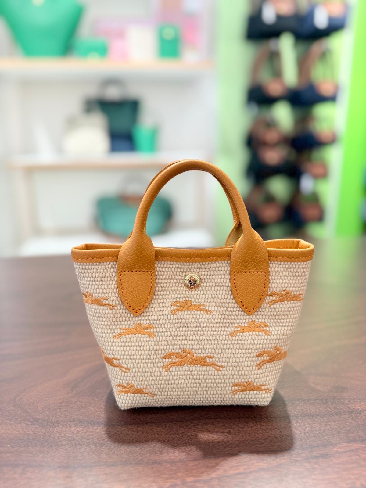 Longchamp embroidery mini bag Yellow 10206