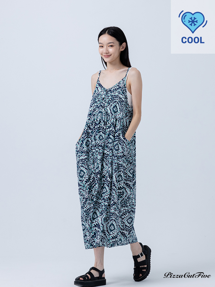 [兩件1580｜涼感洋裝]迷幻感口袋細肩洋裝 PizzaCutFive PCF252487090