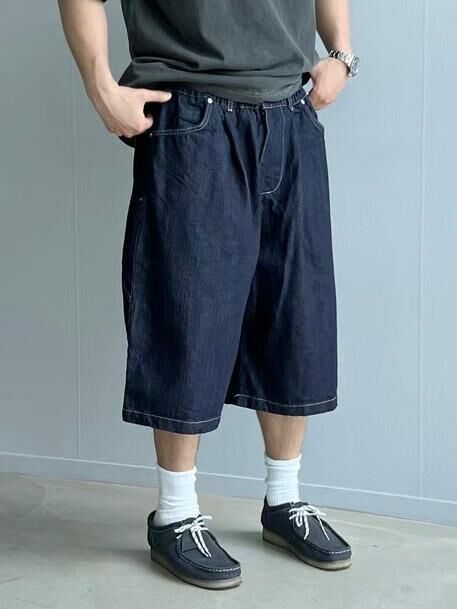 淨色牛仔短褲 P3106