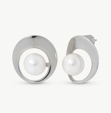 1MJ0613-473 MAJORICA Pearl Earrings Petra White/Grey #16711.03.A.E00.906.1 (A-EU-E)