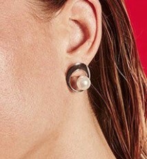 1MJ0613-473 MAJORICA Pearl Earrings Petra White/Grey #16711.03.A.E00.906.1 (A-EU-E)