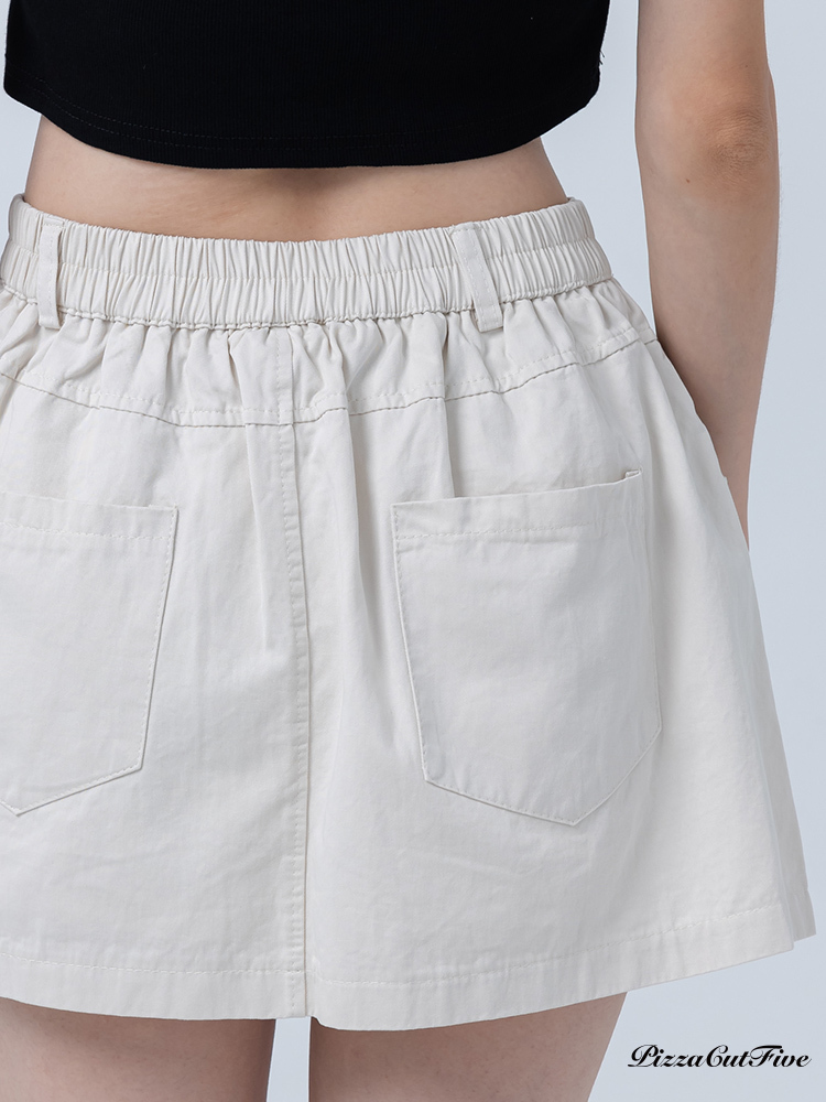[SALE]細節皺摺短裙( 內有安全褲) PizzaCutFive PCF252491041