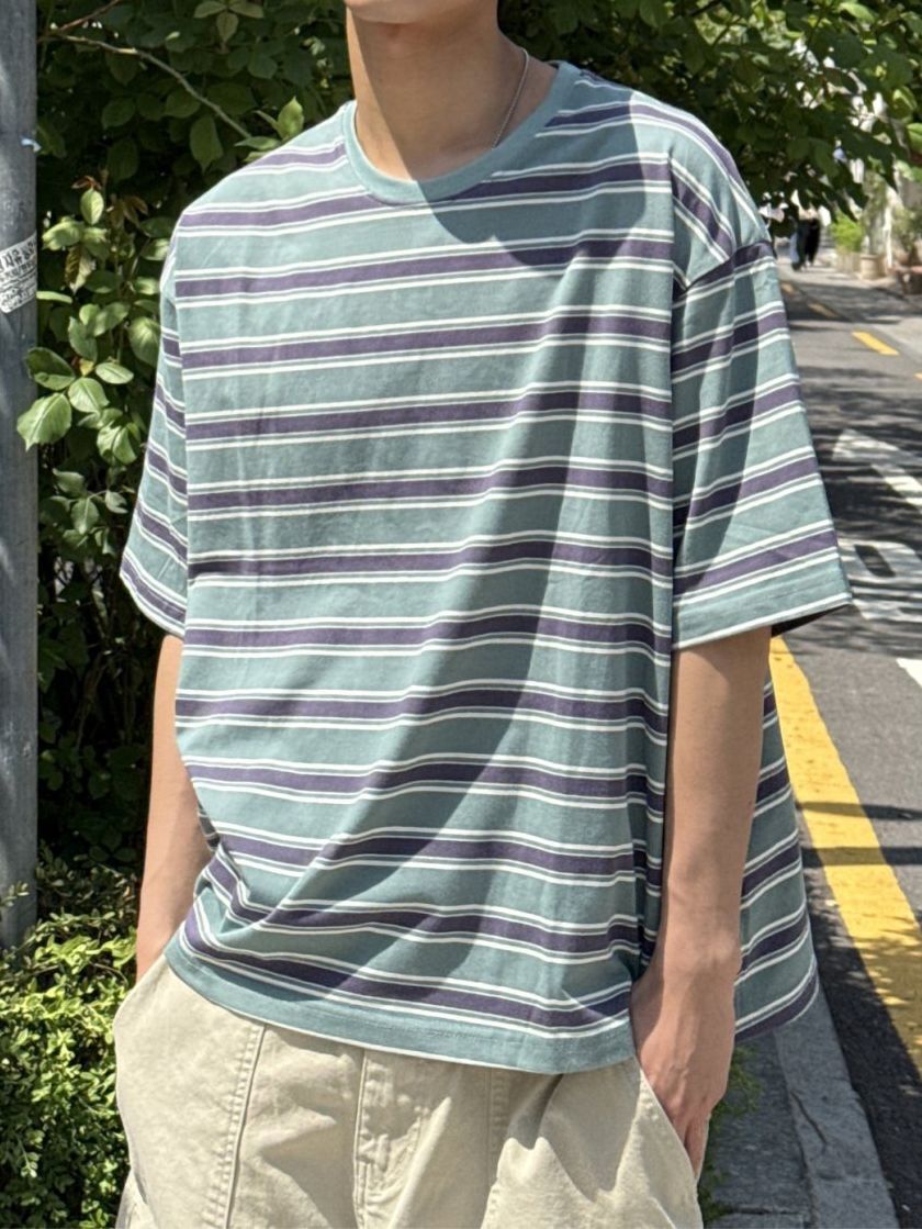 橫間短袖Tee OUR ROOM-091T