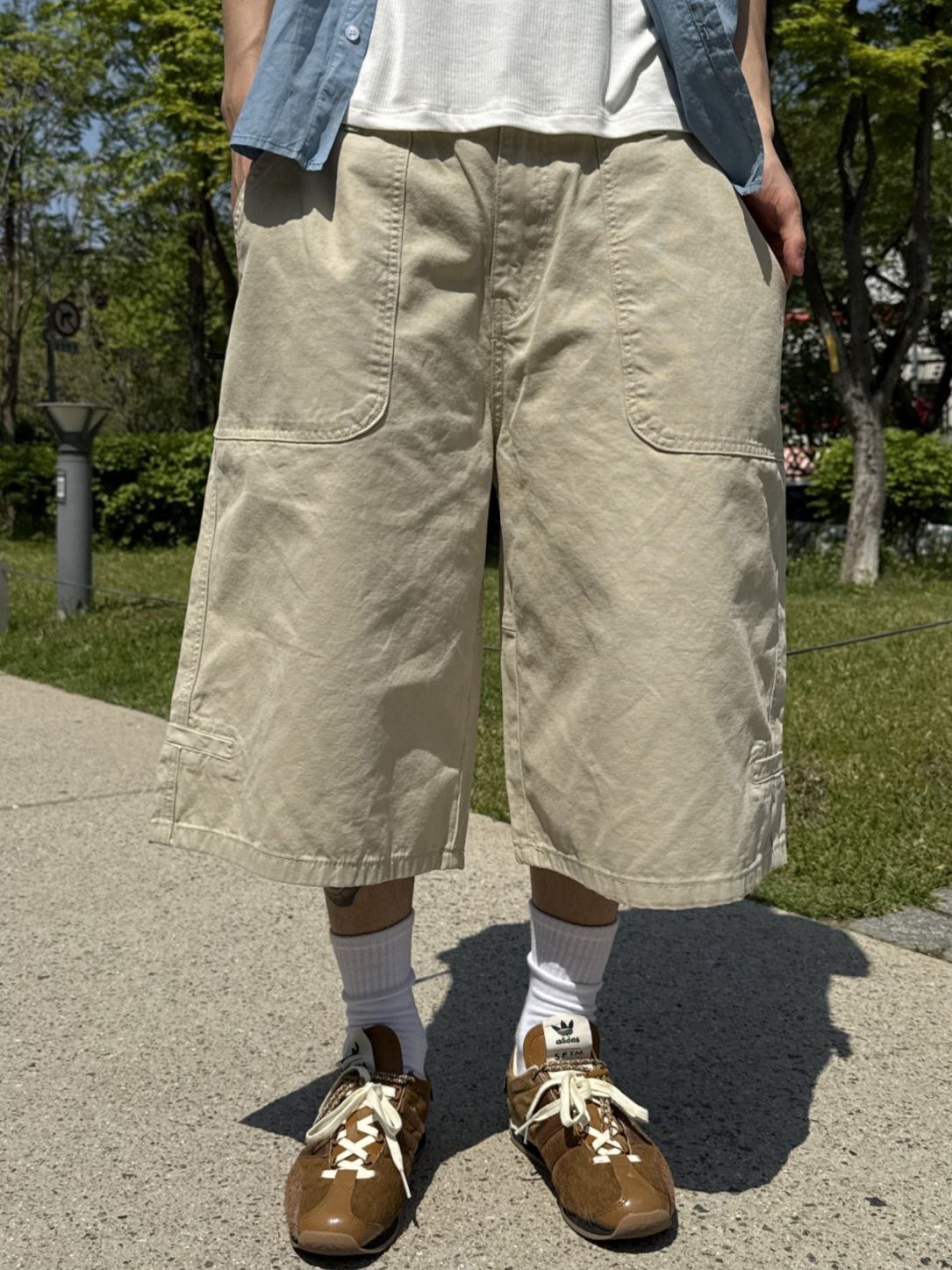 洗水淨色短褲 OUR ROOM-094P