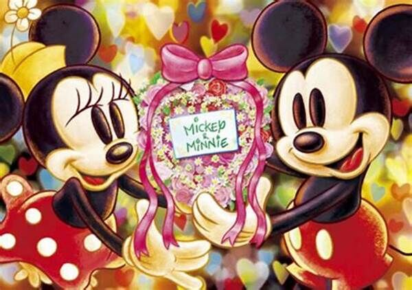 米奇和米妮-記憶花束 (照片裝飾拼圖) (絕版)