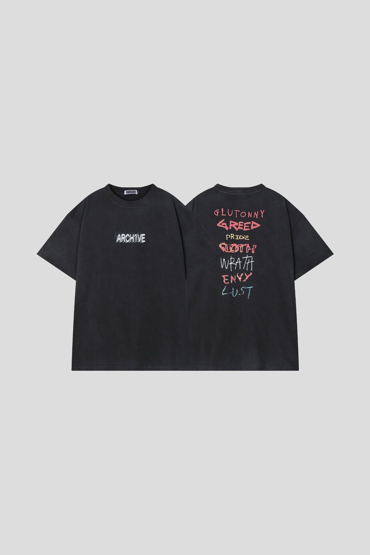 洗水英文字短袖Tee OUR ROOM-104T