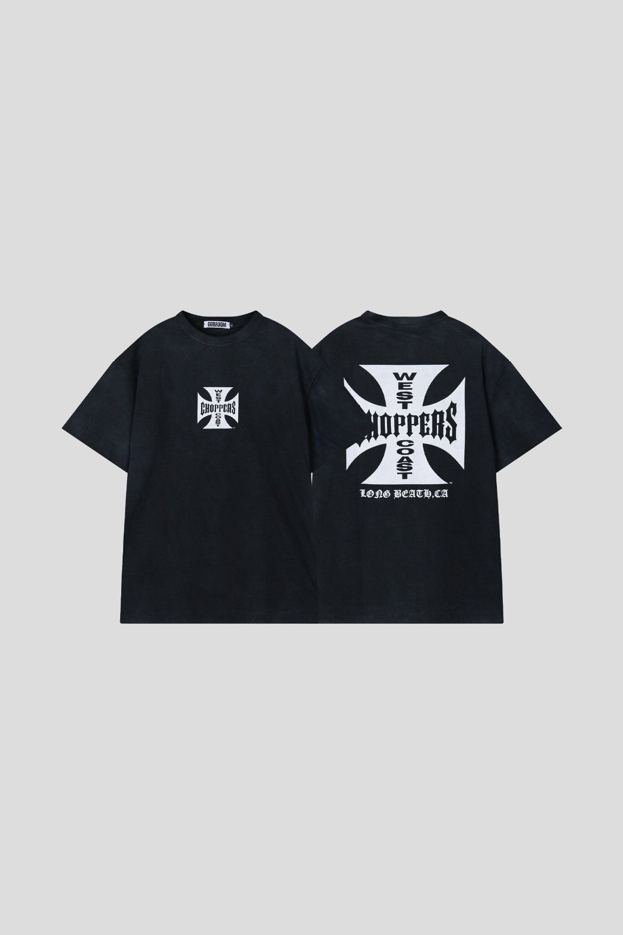 洗水英文字圖案短袖Tee OUR ROOM-105T