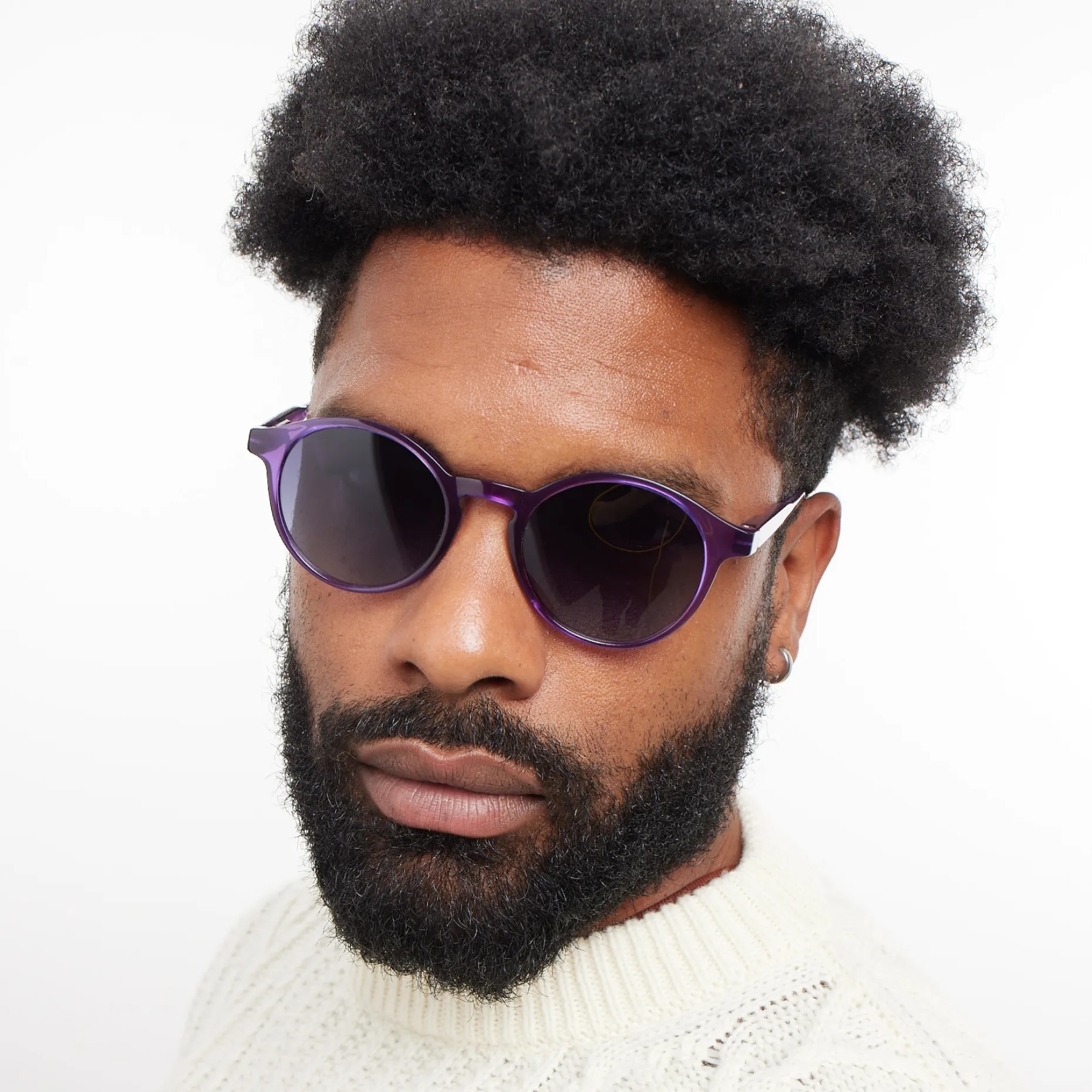 BARNER | Le Marais Glossy - Midnight Plum Sunglasses