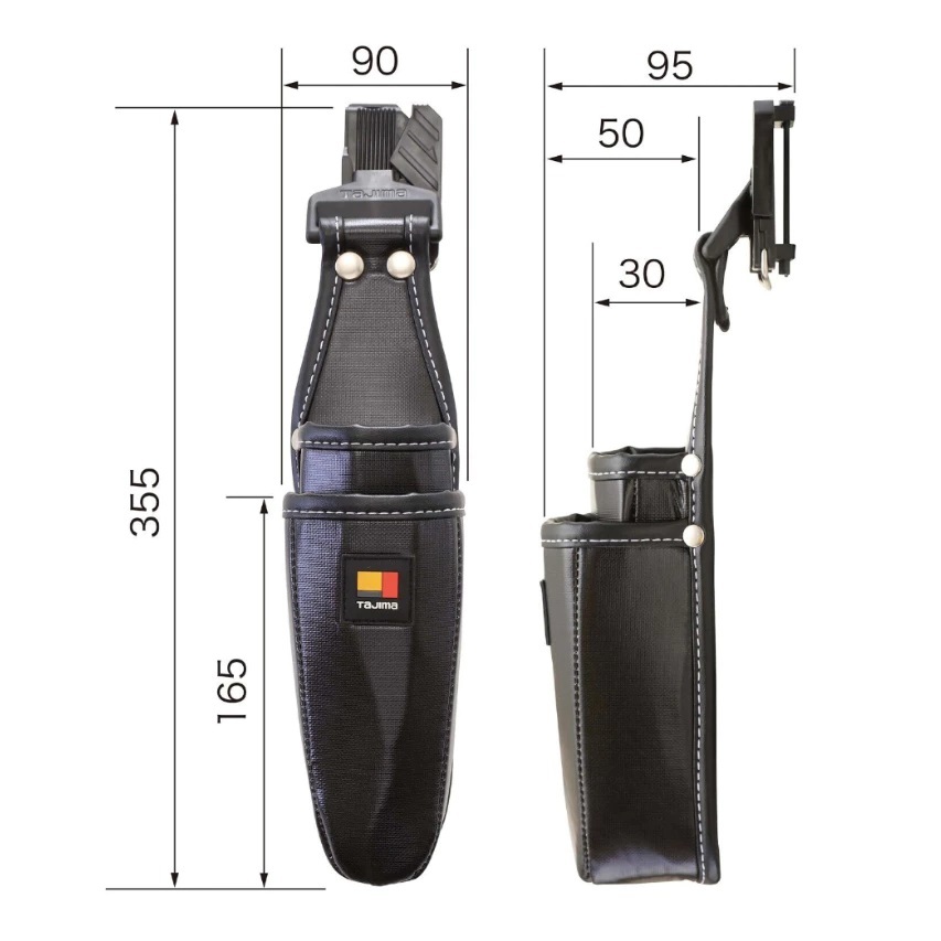 TAJIMA快扣式工具套袋壓線鉗用2層SFKSN-P2CR