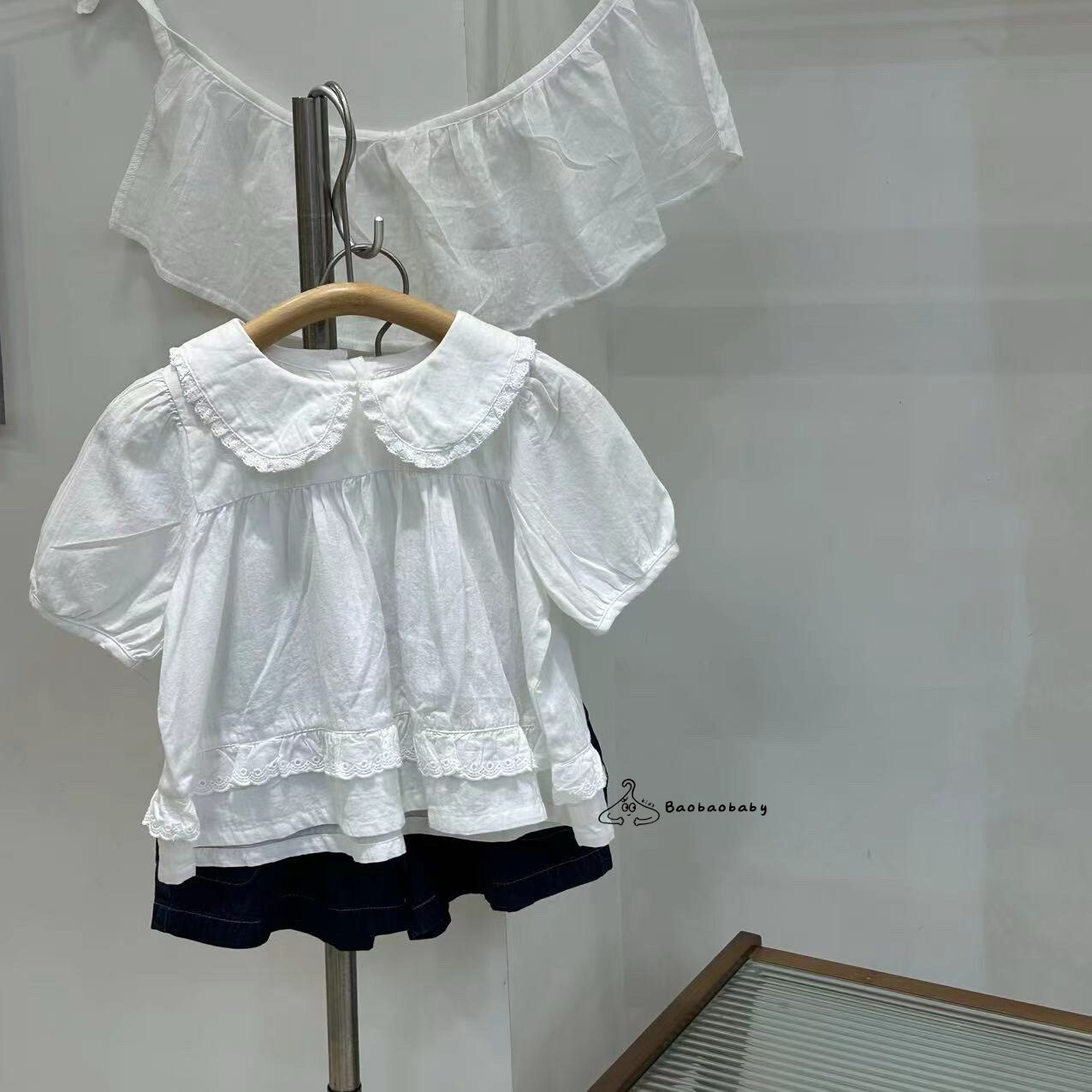 雪紗蕾絲娃娃衫