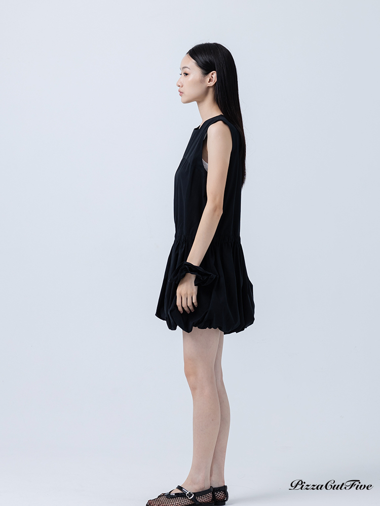 [SALE]背心式花苞澎澎短裙洋裝(附贈髮圈) PizzaCutFive PCF252483065