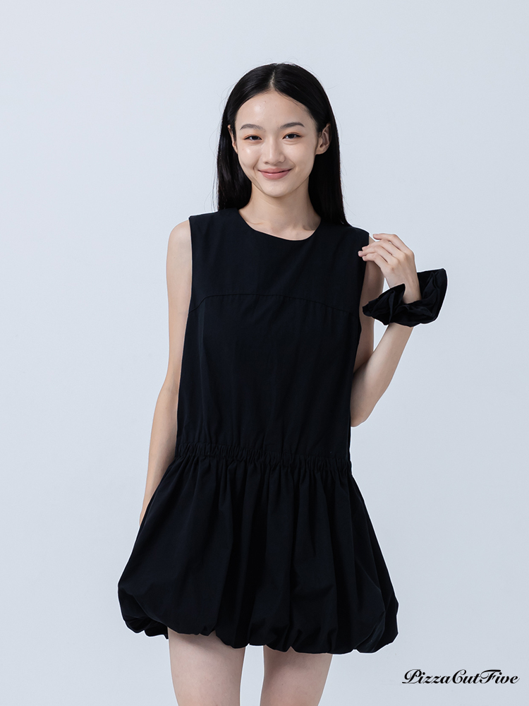 [SALE]背心式花苞澎澎短裙洋裝(附贈髮圈) PizzaCutFive PCF252483065