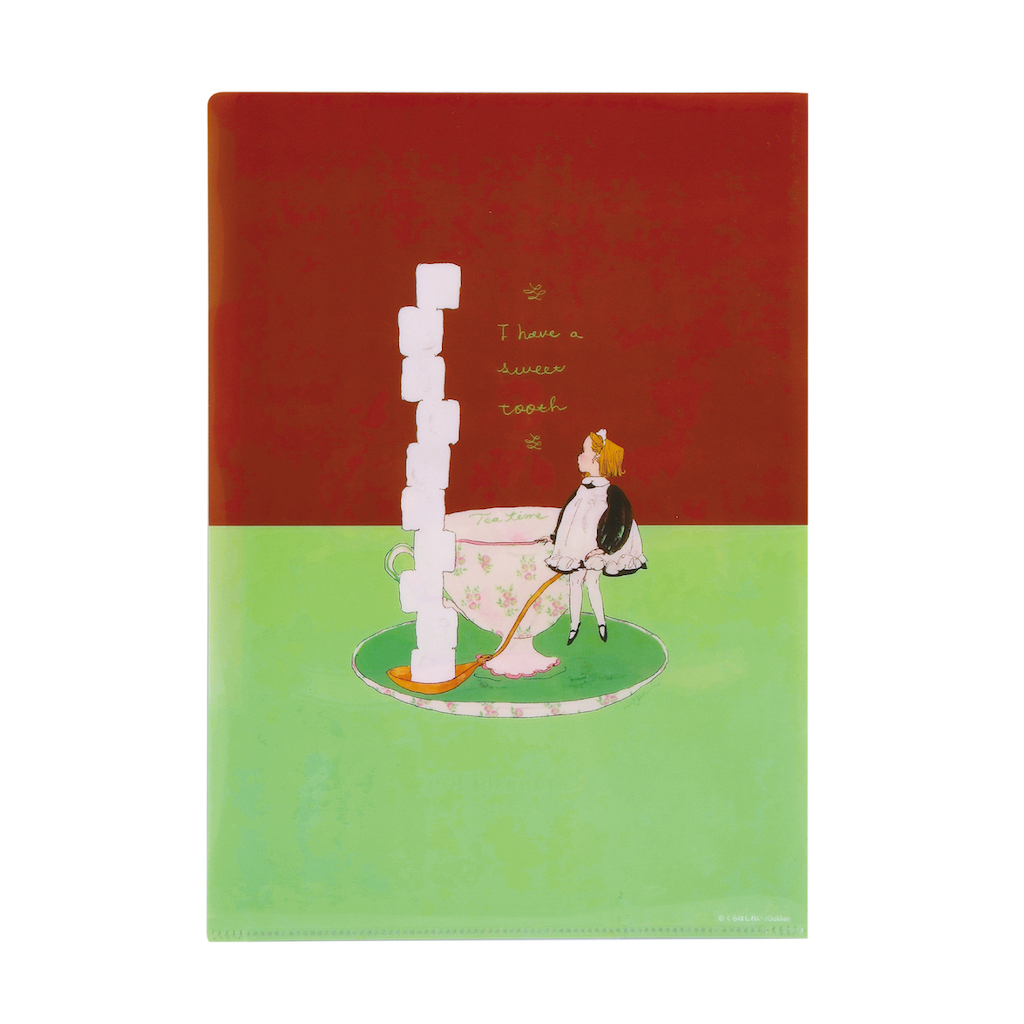 餅乾與女孩 3層資料夾 A4｜日本Kurahashirei