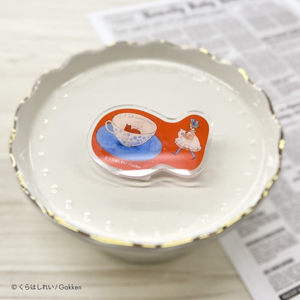 下午茶與女孩（紅色） 壓克力夾｜日本Kurahashirei