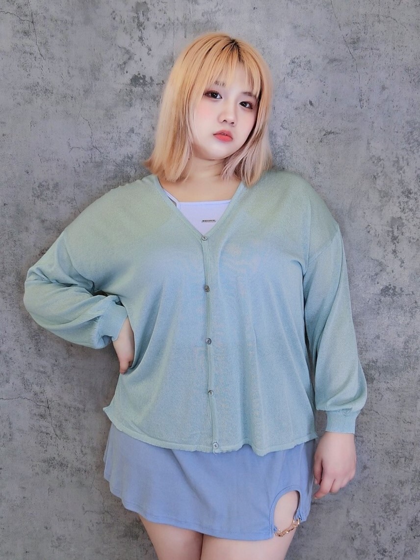 百搭透膚修飾釦釦外罩