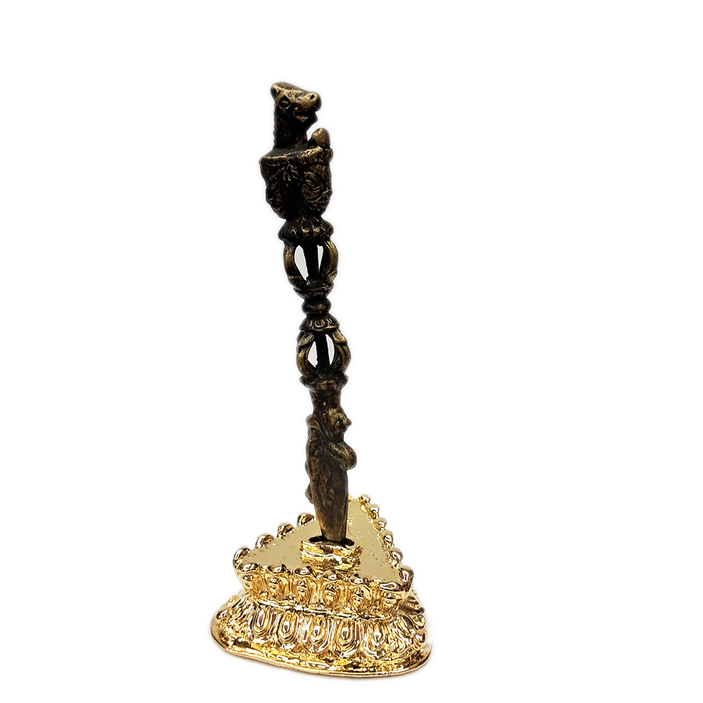 馬頭五股三面普巴杵(銅)12.5公分【十方】145510