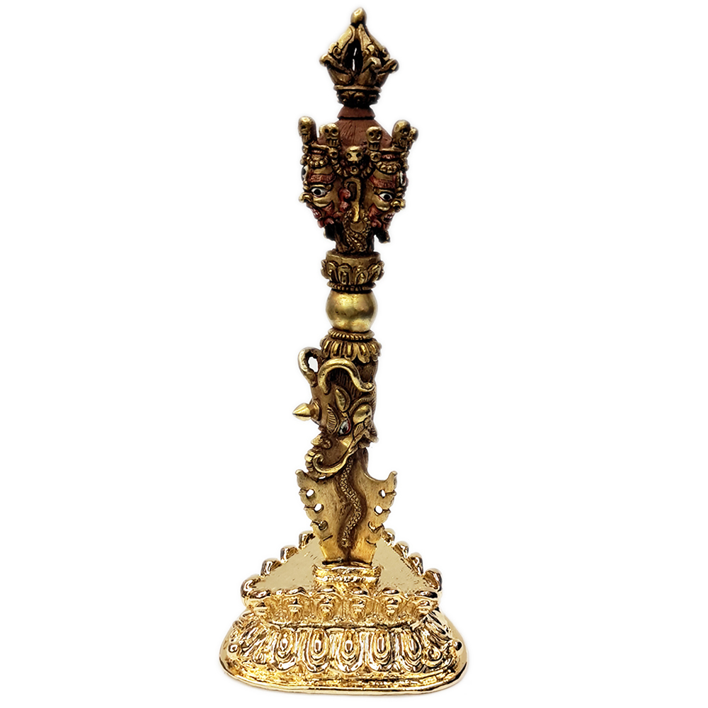 普巴杵{銅鎏金}精工13.5公分【十方】125808