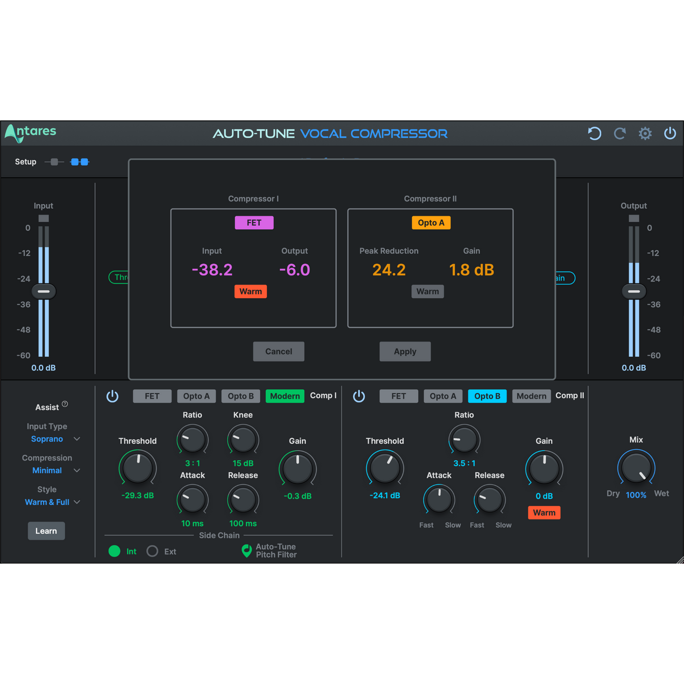 Antares AutoTune Vocal Compressor Intelligent Dual-Stage Plug-in
