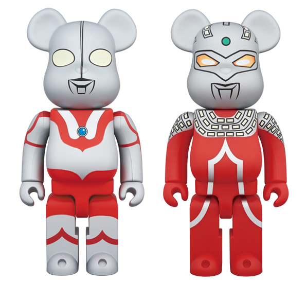 BEARBRICK ULTRAMAN & ULTRA SEVEN ウルトラマン ウルトラセブン 400% SET OF 2