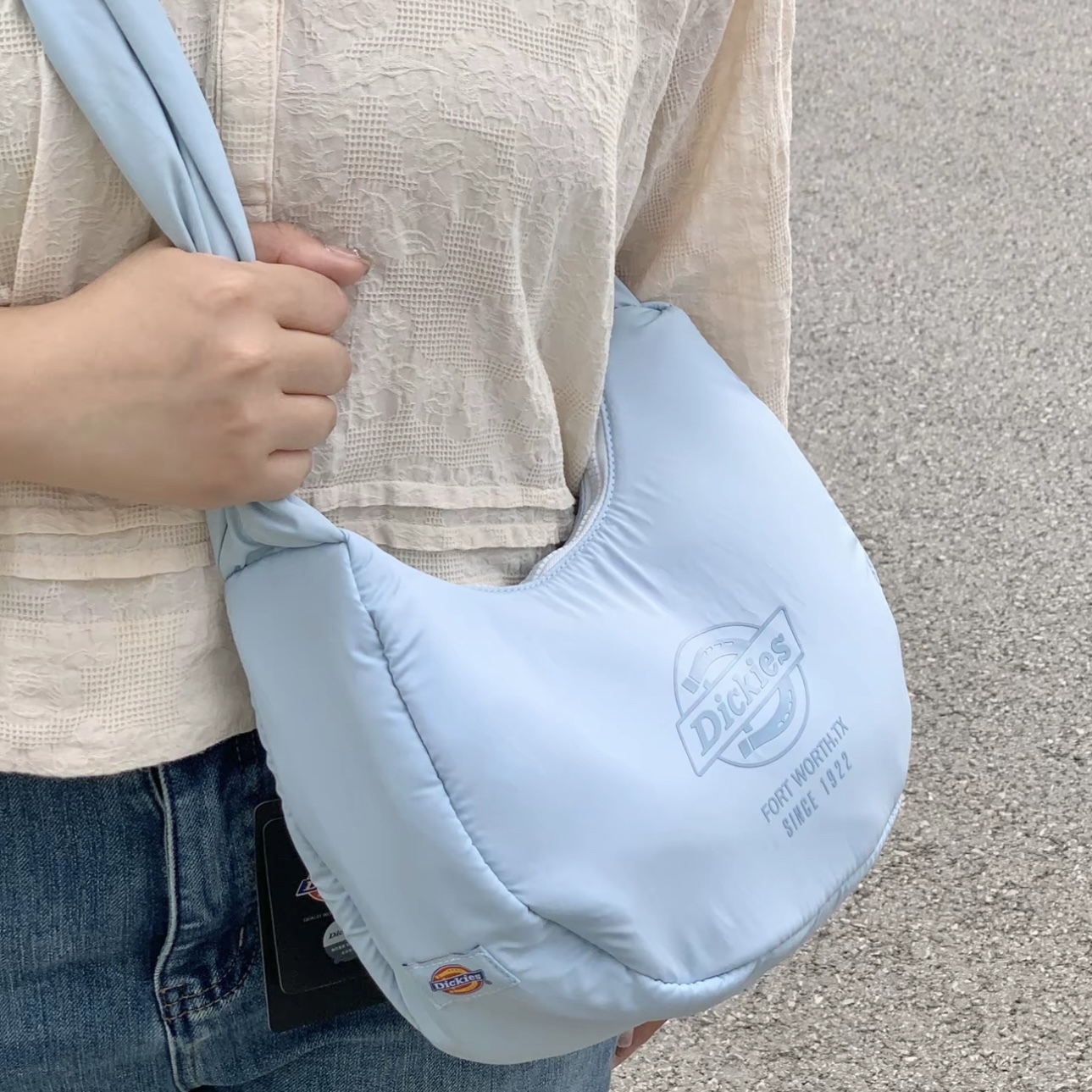 DICKIES 雲朵包 單肩/斜背 餃子包 抽繩 可調節 / 代購