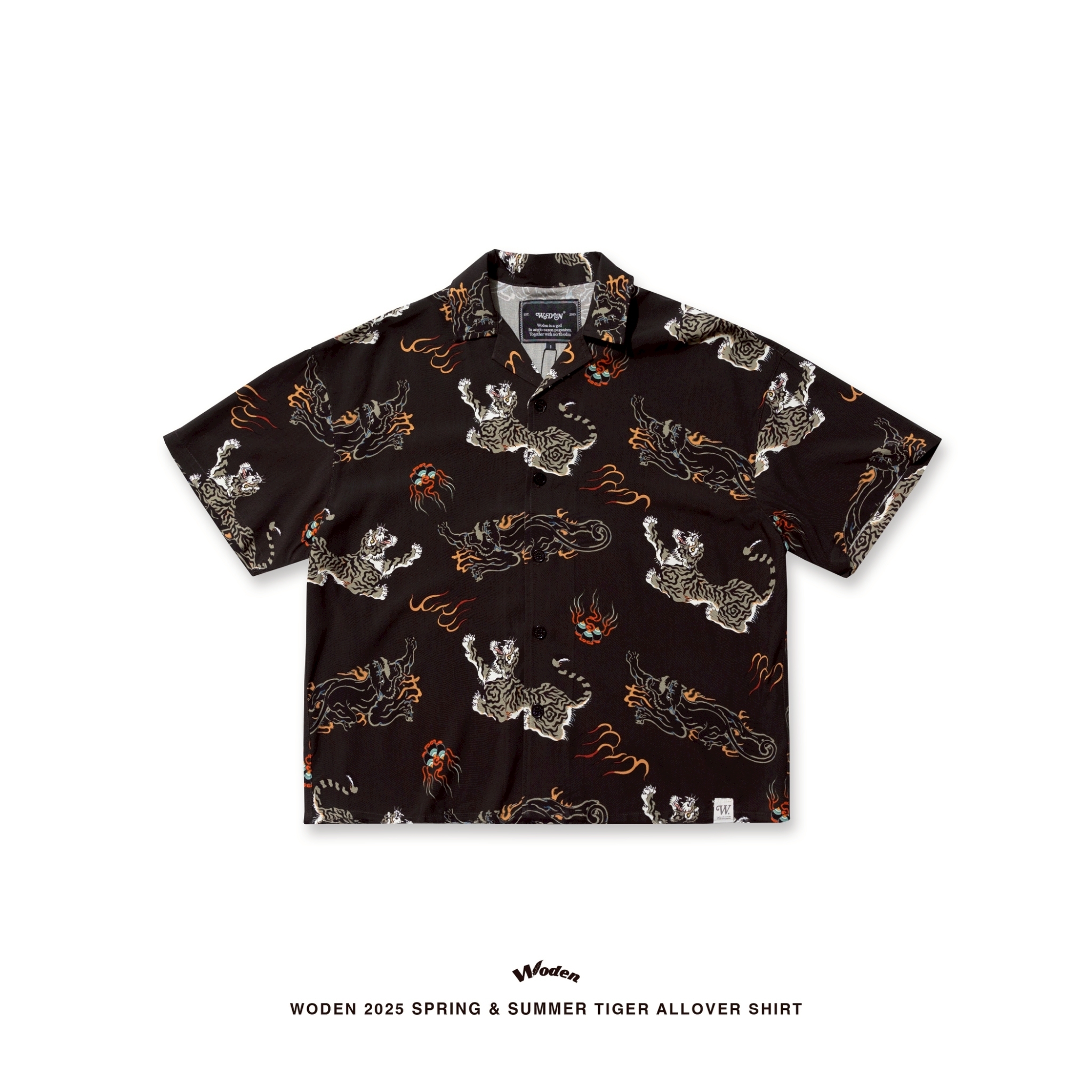 WODEN 2025 Spring & Summer 041 Tiger Allover Shirt