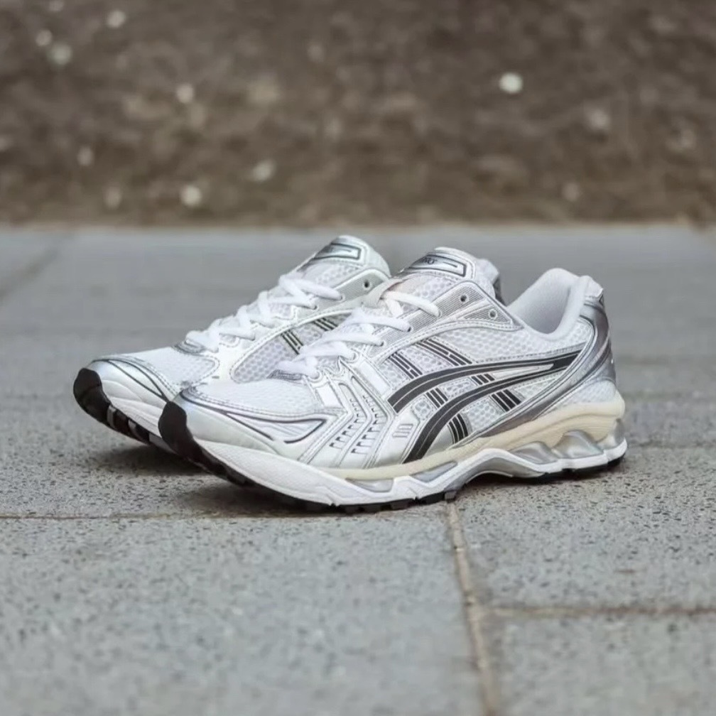 ASICS GEL-KAYANO 14 銀白黑 奶油 機能 復古 男女鞋 1203A537-110