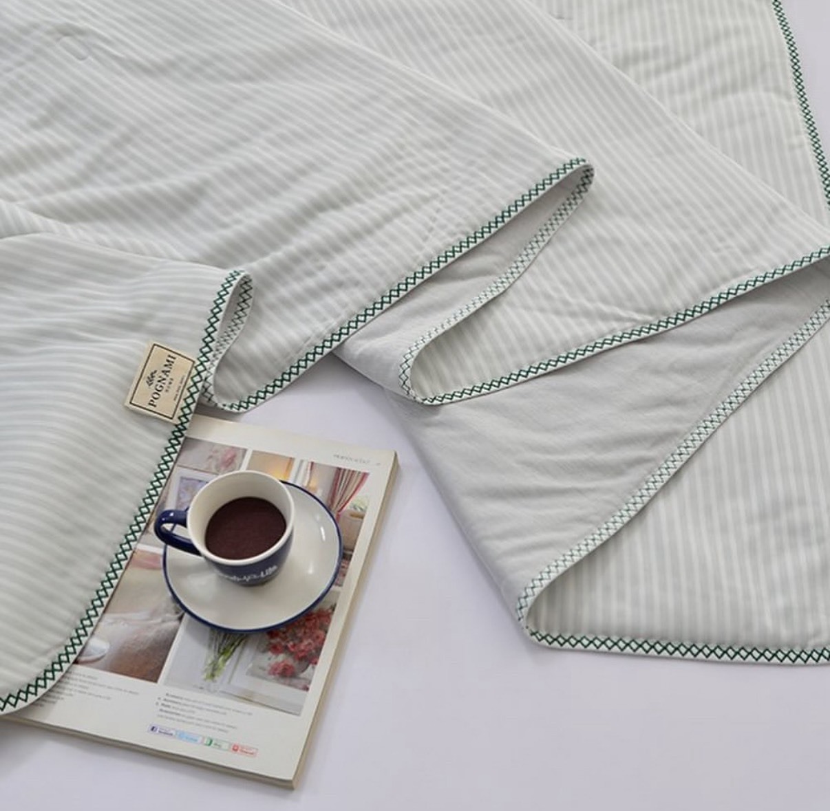 【韓國】滿版線條涼感冰冰被