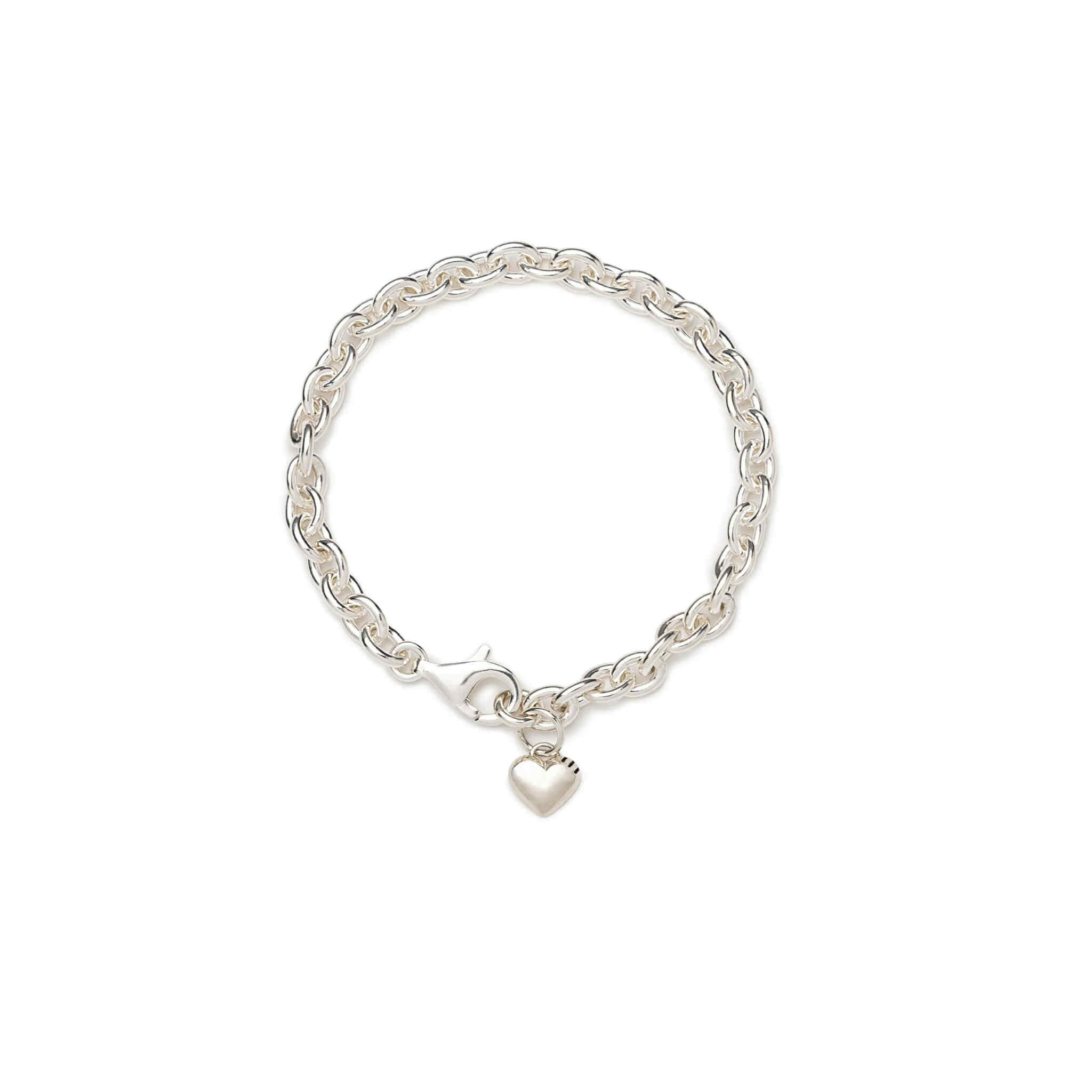 Human Made Heart Silver Bracelet (2Colors)