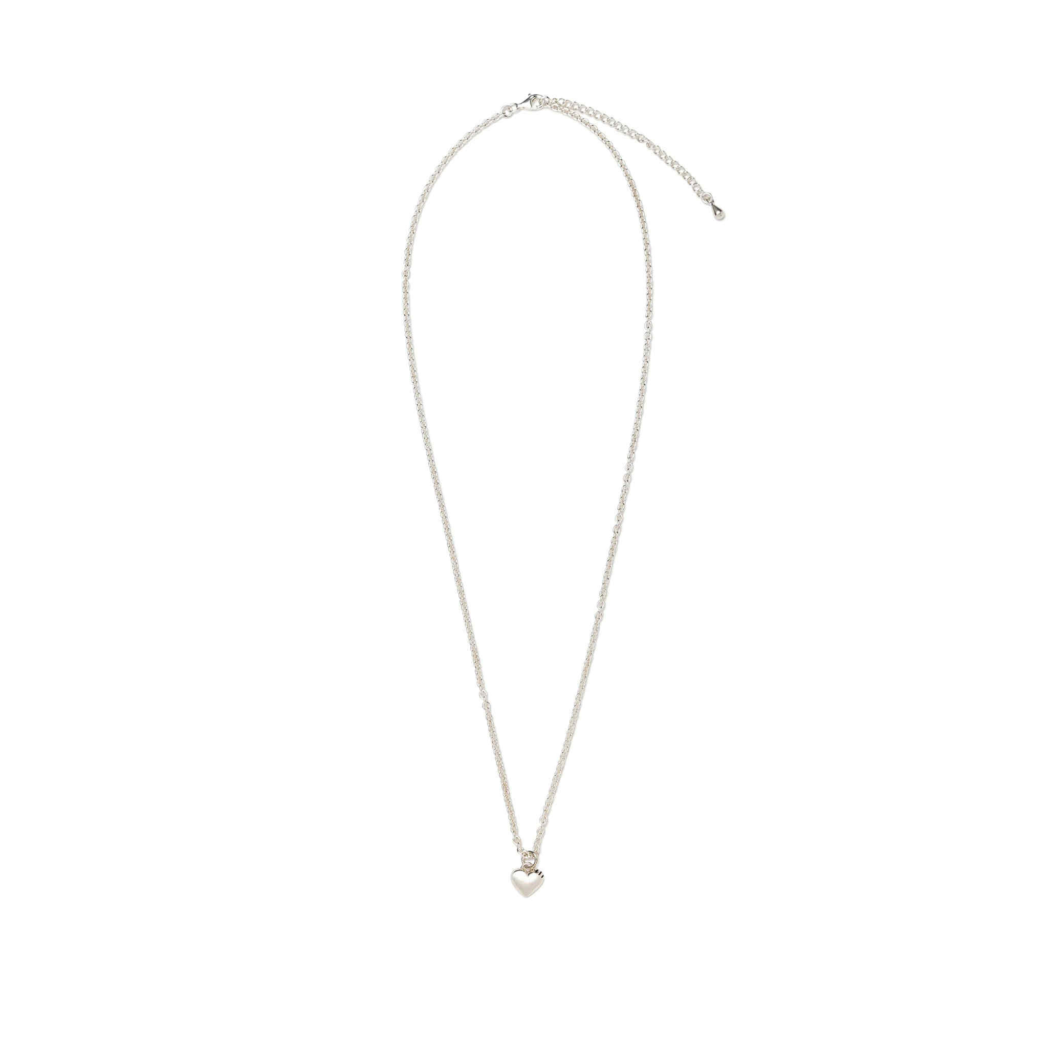 HUMAN MADE HEART SILVER NECKLACE美品巾着付 HUMAN MADE HEART SILVER NECKLACE ヒューマン メイド ハート シルバー
