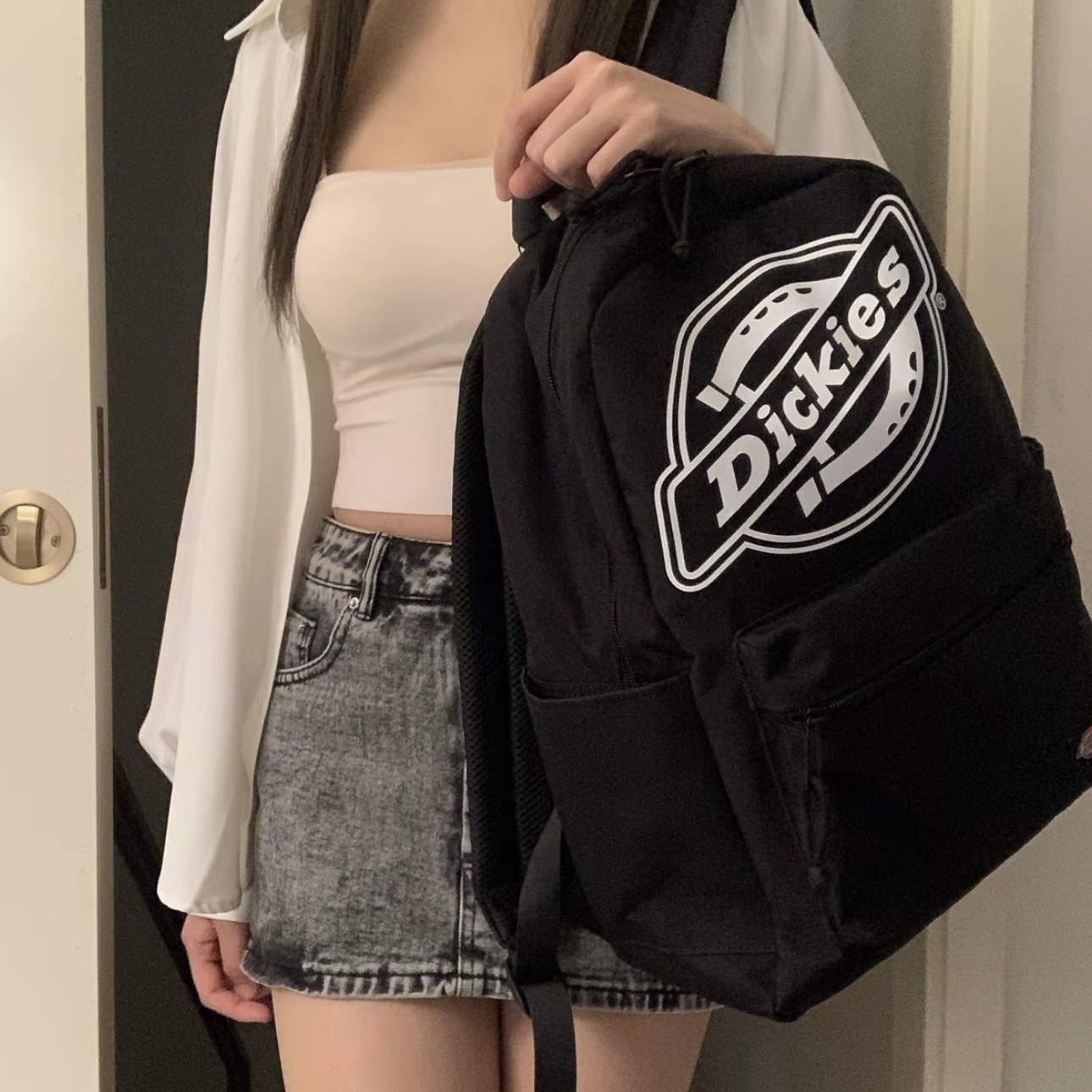 DICKIES BACKPACK 後背包 電腦包 男女 雙肩包 經典大LOGO 白標 / 代購