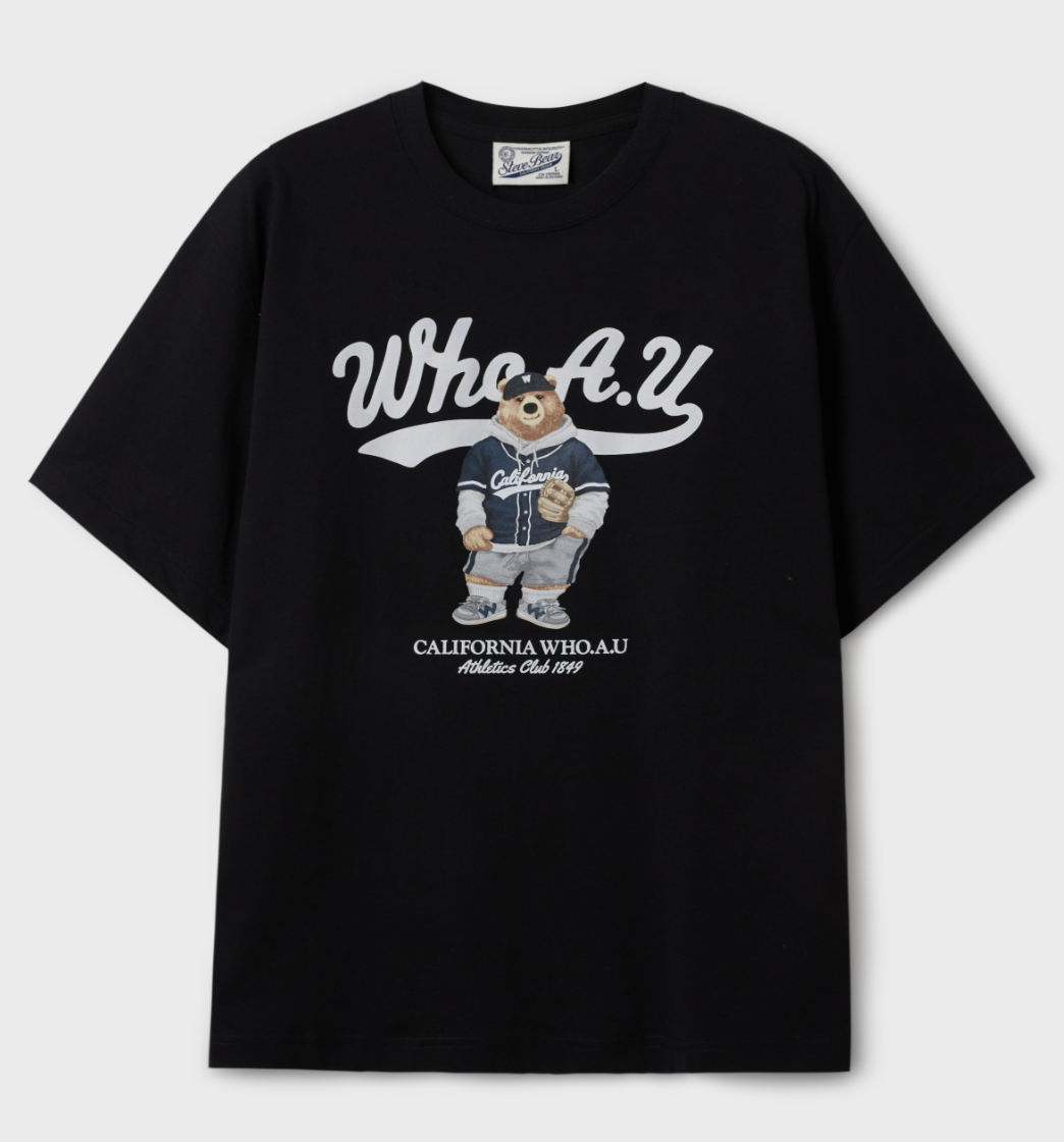 WHOAU✨韓國WHO.A.U Steve Photo T-Shirt[B]✨ 最新推出WHO.A.U短袖T