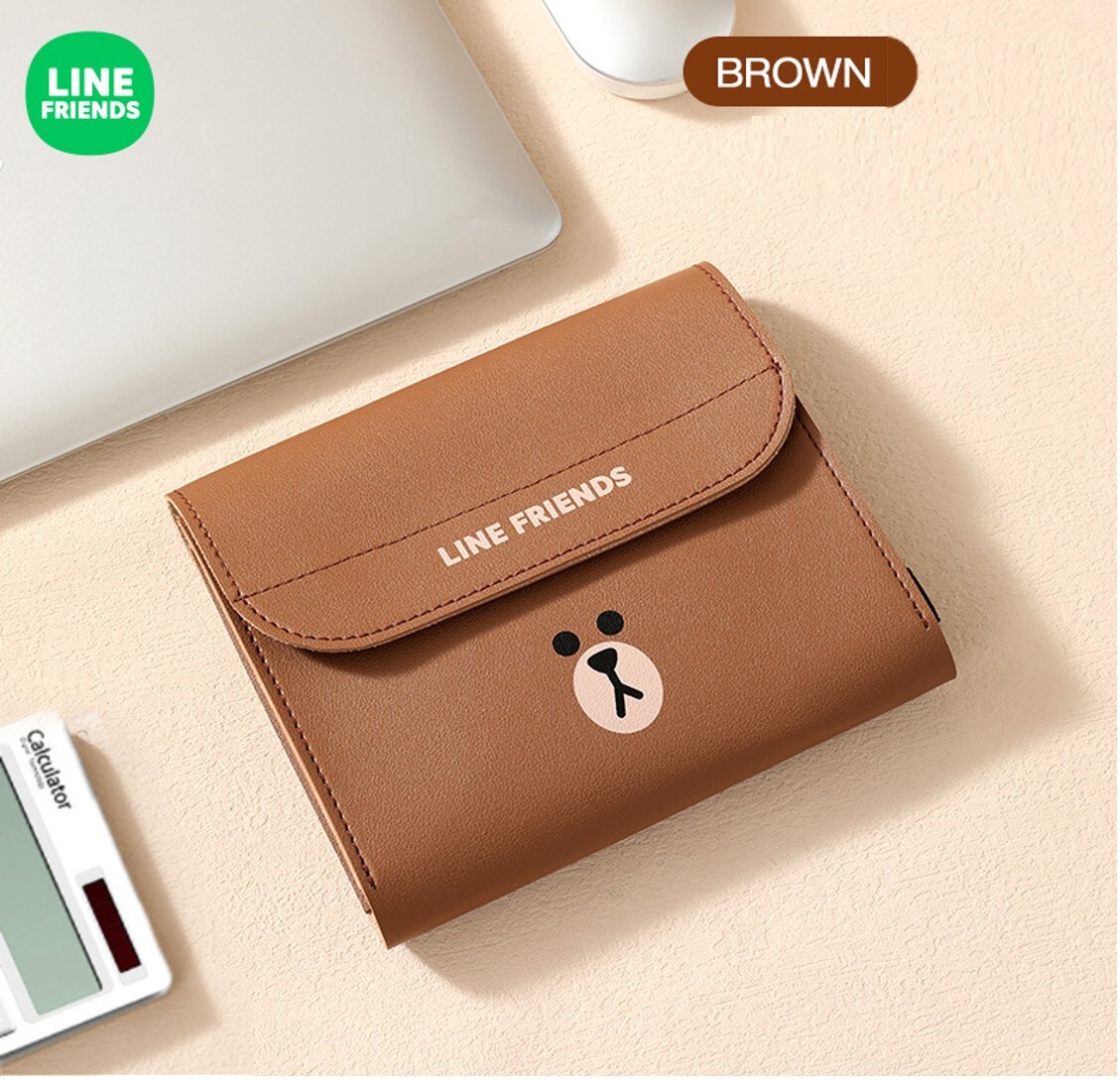 LINE FRIENDS |萬用袋 收納包|Brown