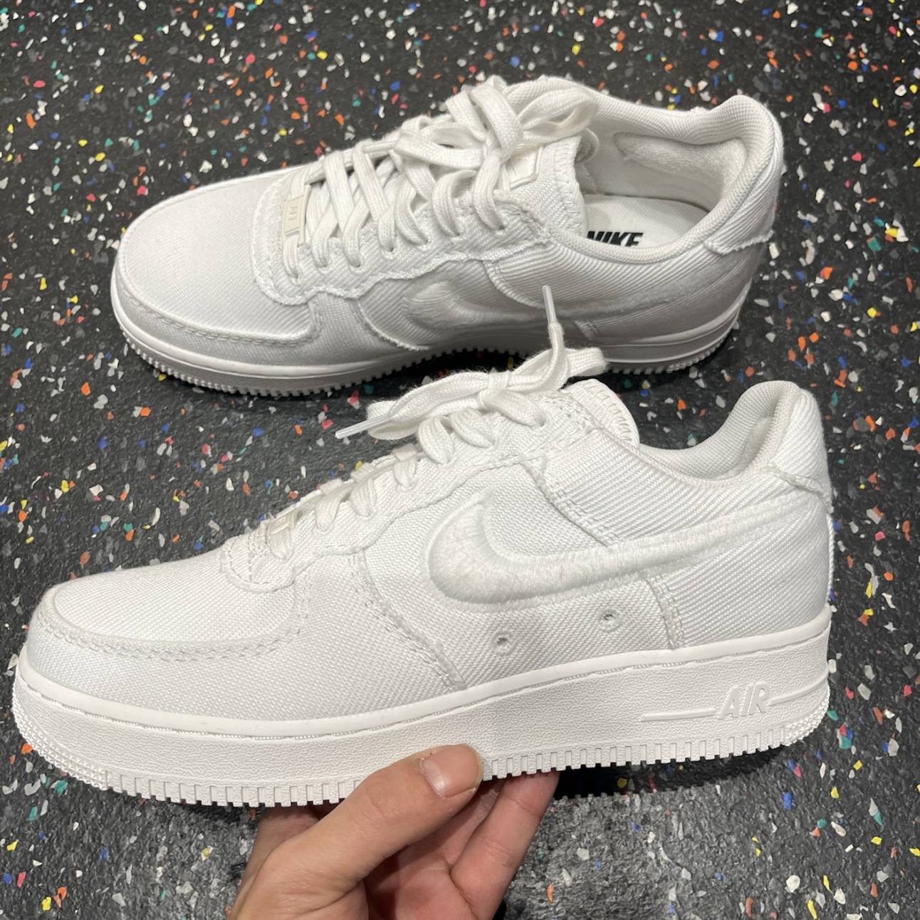 NIKE AIR FORCE 1 LOW CANVAS 全白 帆布 空軍 休閒鞋 男鞋 HV1204-100