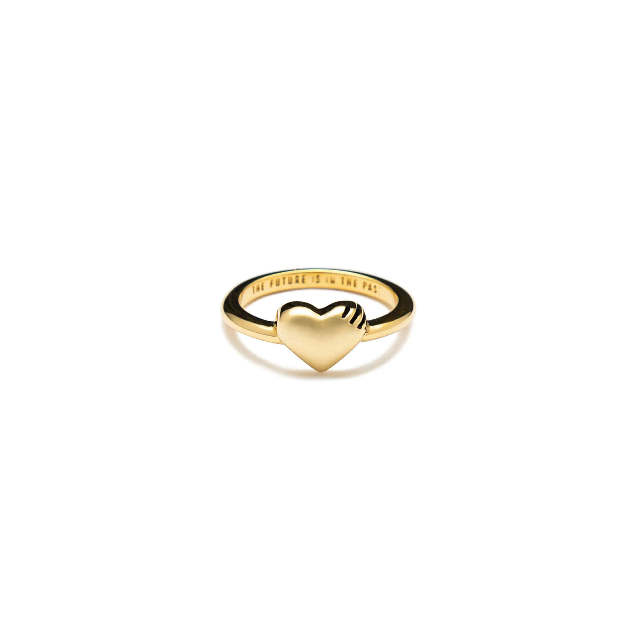 Human Made Heart Silver Ring (2Colors)