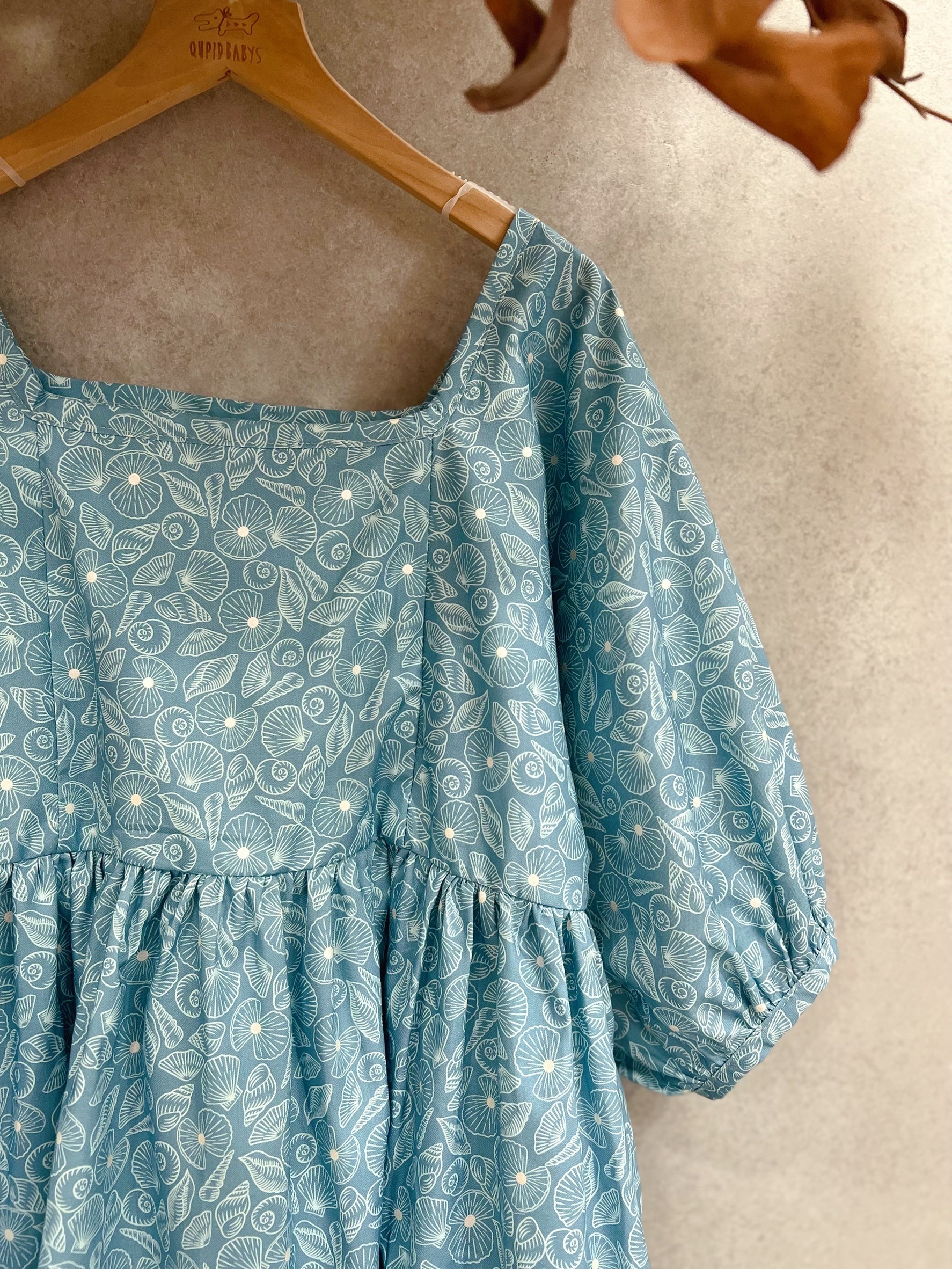 燙銀貝殼 媽咪裙擺搖搖上衣