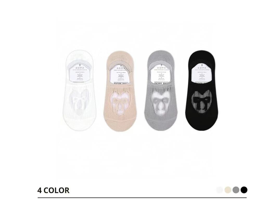 CT4433 愛心蝴蝶結網紗隱形襪  (任選5對$75 / 任選10對$138)