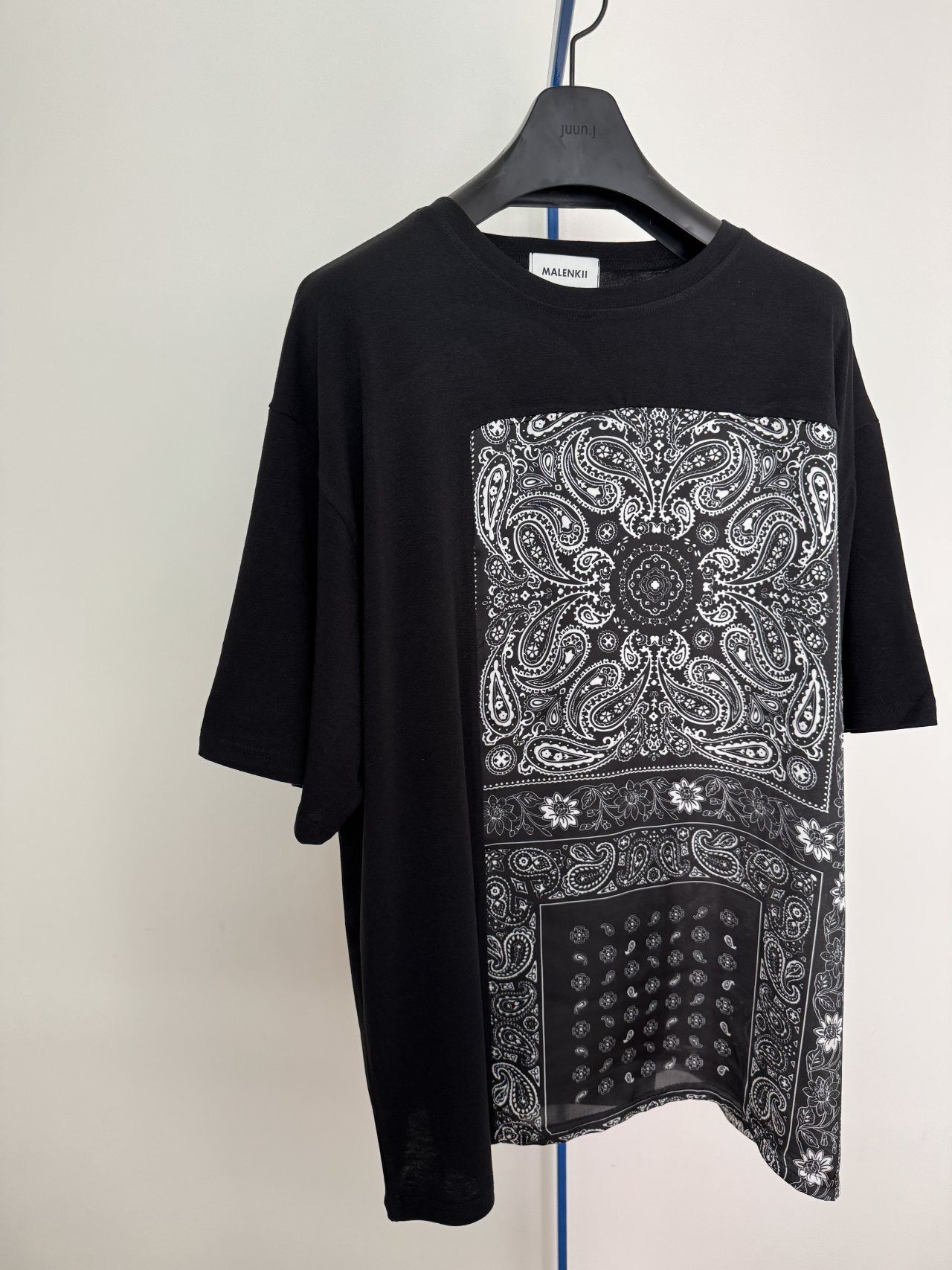 拼腰果花圖案短袖Tee MALENKII-158T