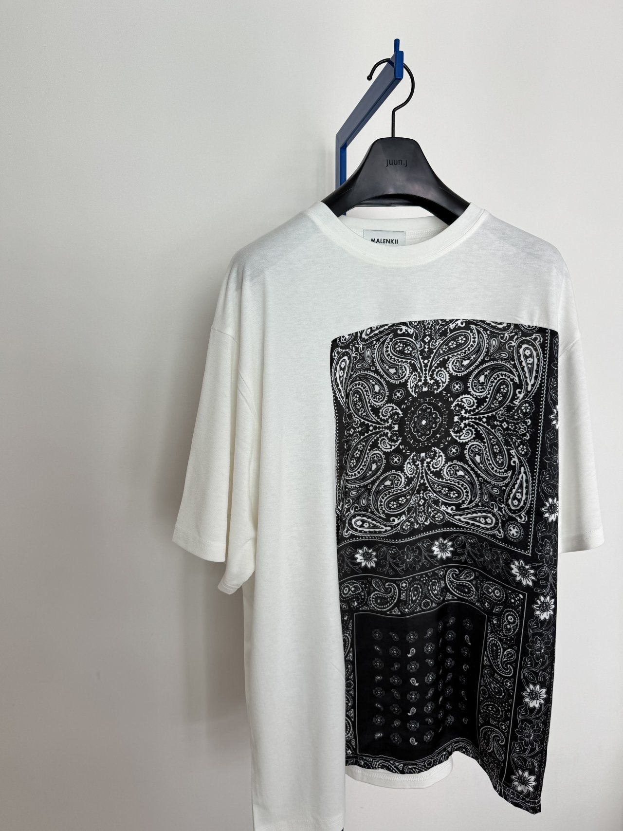 拼腰果花圖案短袖Tee MALENKII-158T