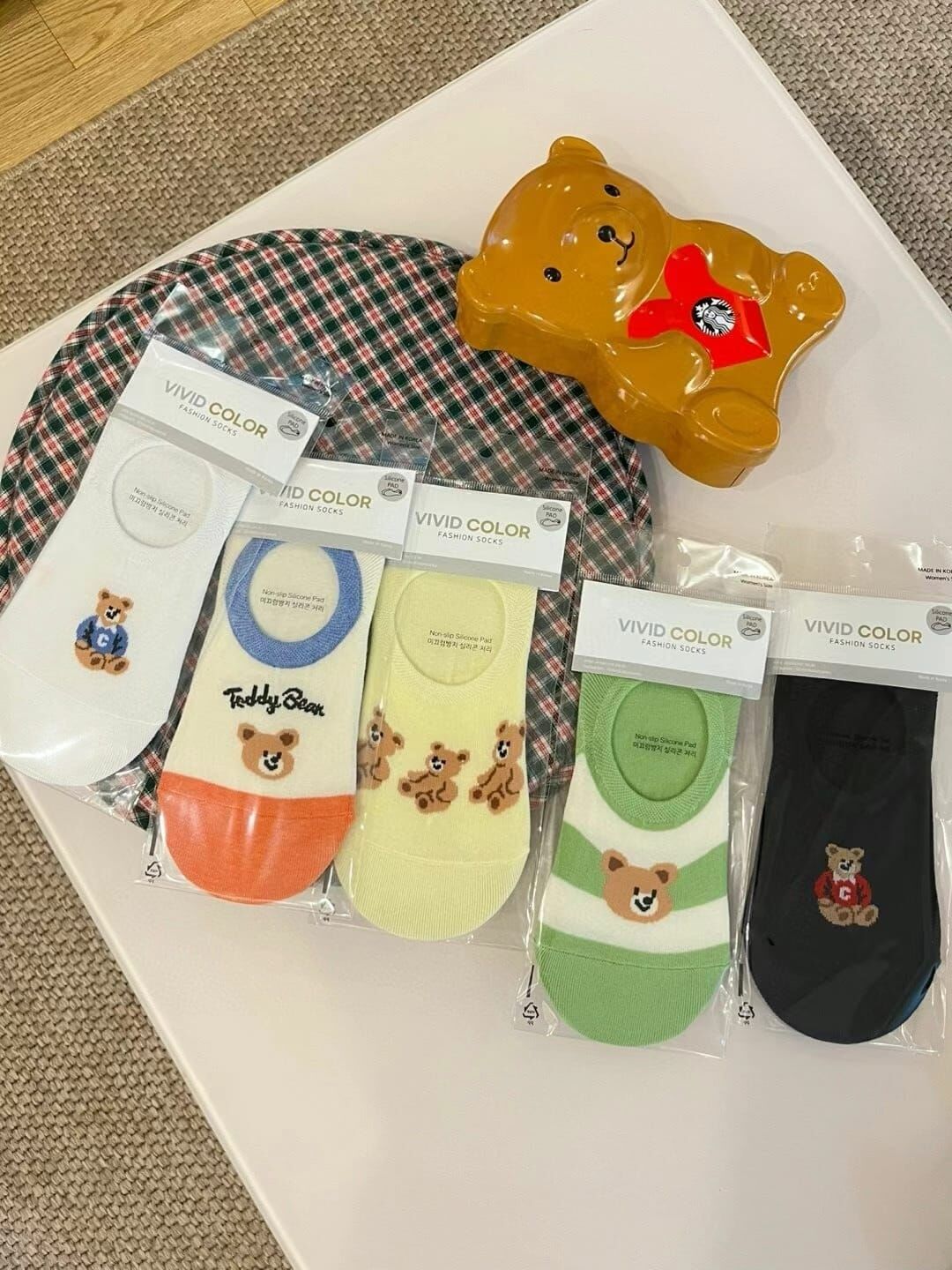CT4441 小熊隱形襪 (任選5對$75 / 任選10對$138)