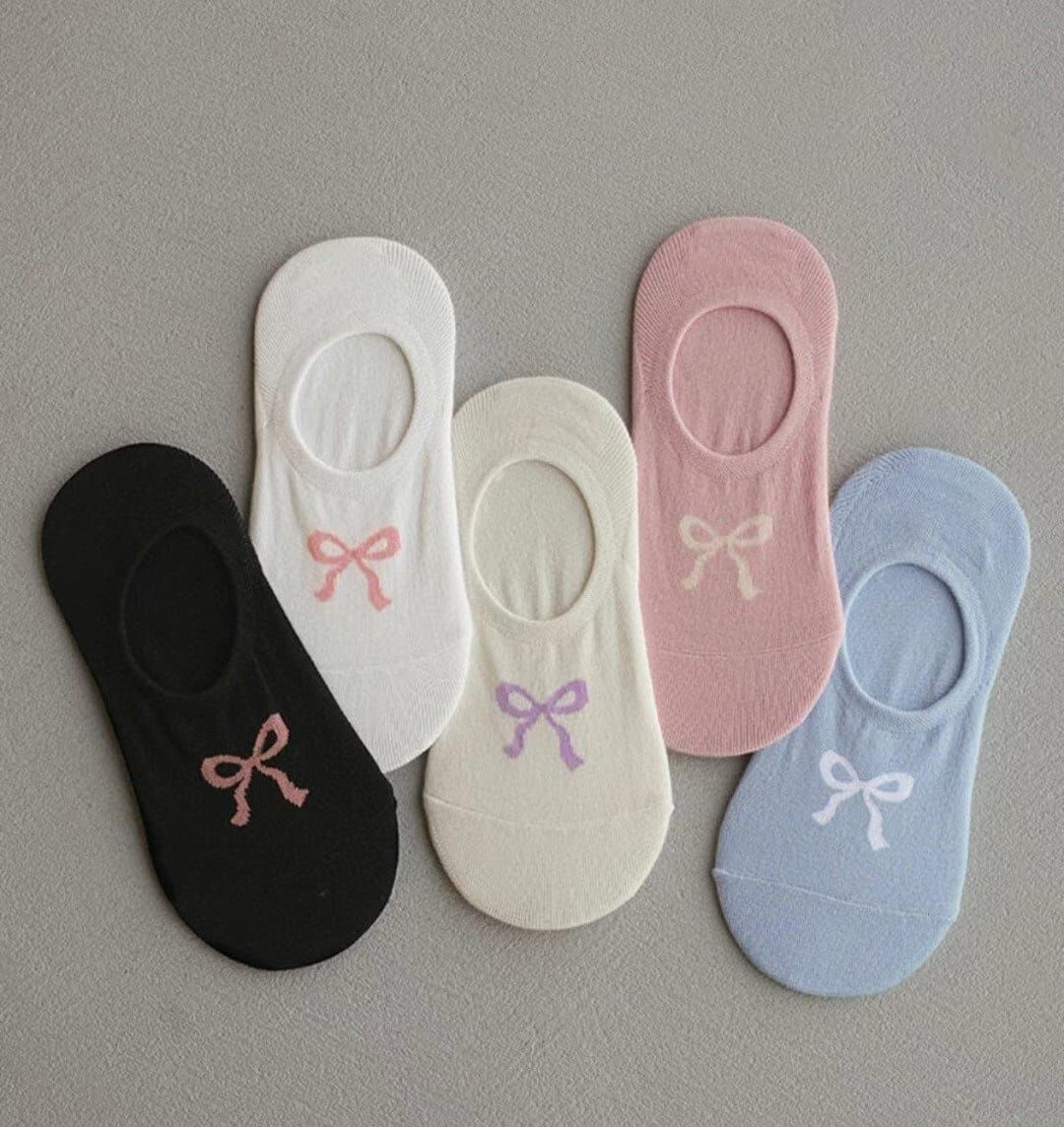 CT4442 蝴蝶結隱形襪 (任選5對$75 / 任選10對$138)