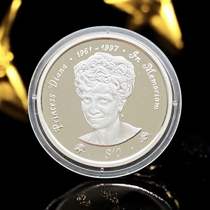 1998 Niue Island Elizabeth II Princess Diana $10 Silver Coin (92.5% Silver)
