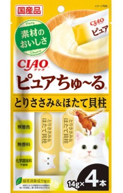 [*任選11件$138*] CIAO 雞柳和扇貝(14gx4支裝)