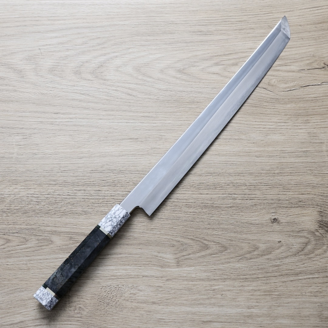 中川打刃物 曲背先丸 330mm 銀三鋼