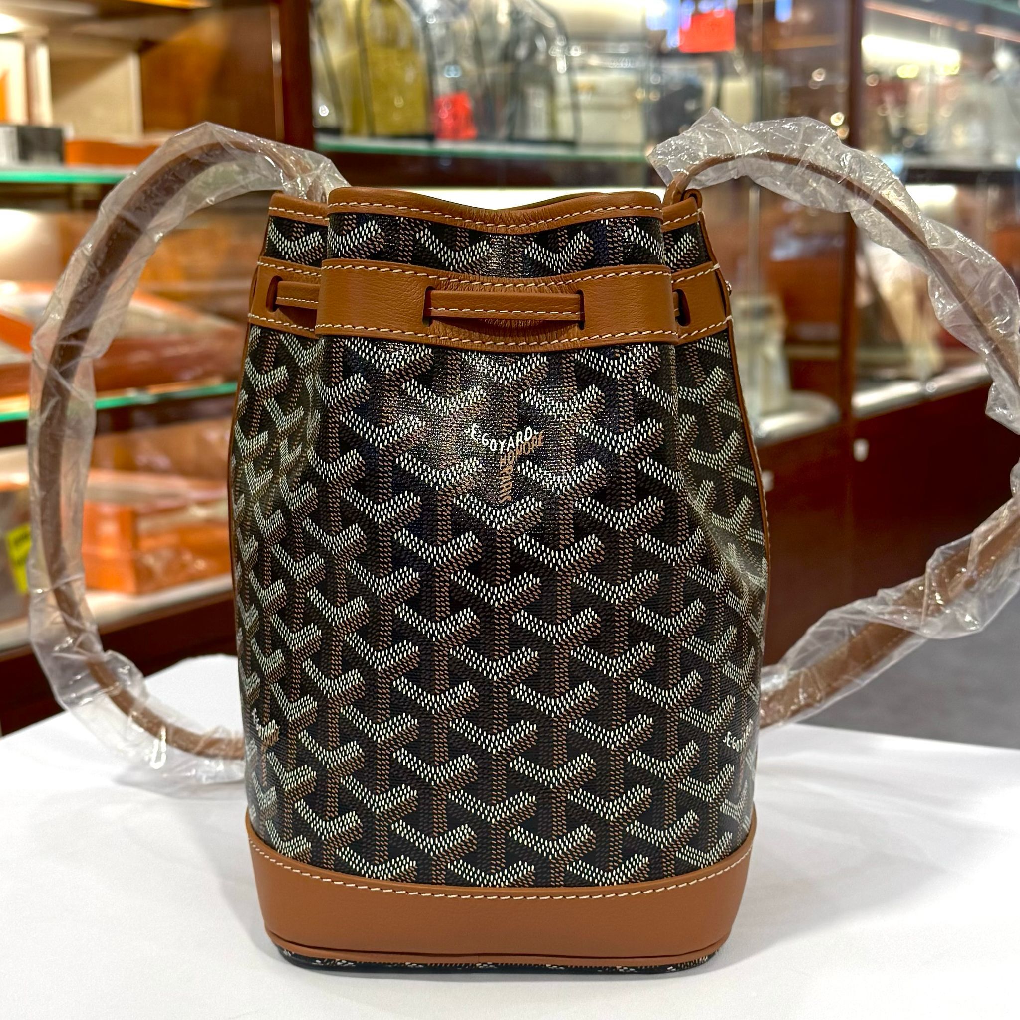 全新GOYARD水桶袋 PM 啡色 SEAU PETIT FLOT PEFLOTPMLTY01CL03P #BRAND NEW #香榭站正品