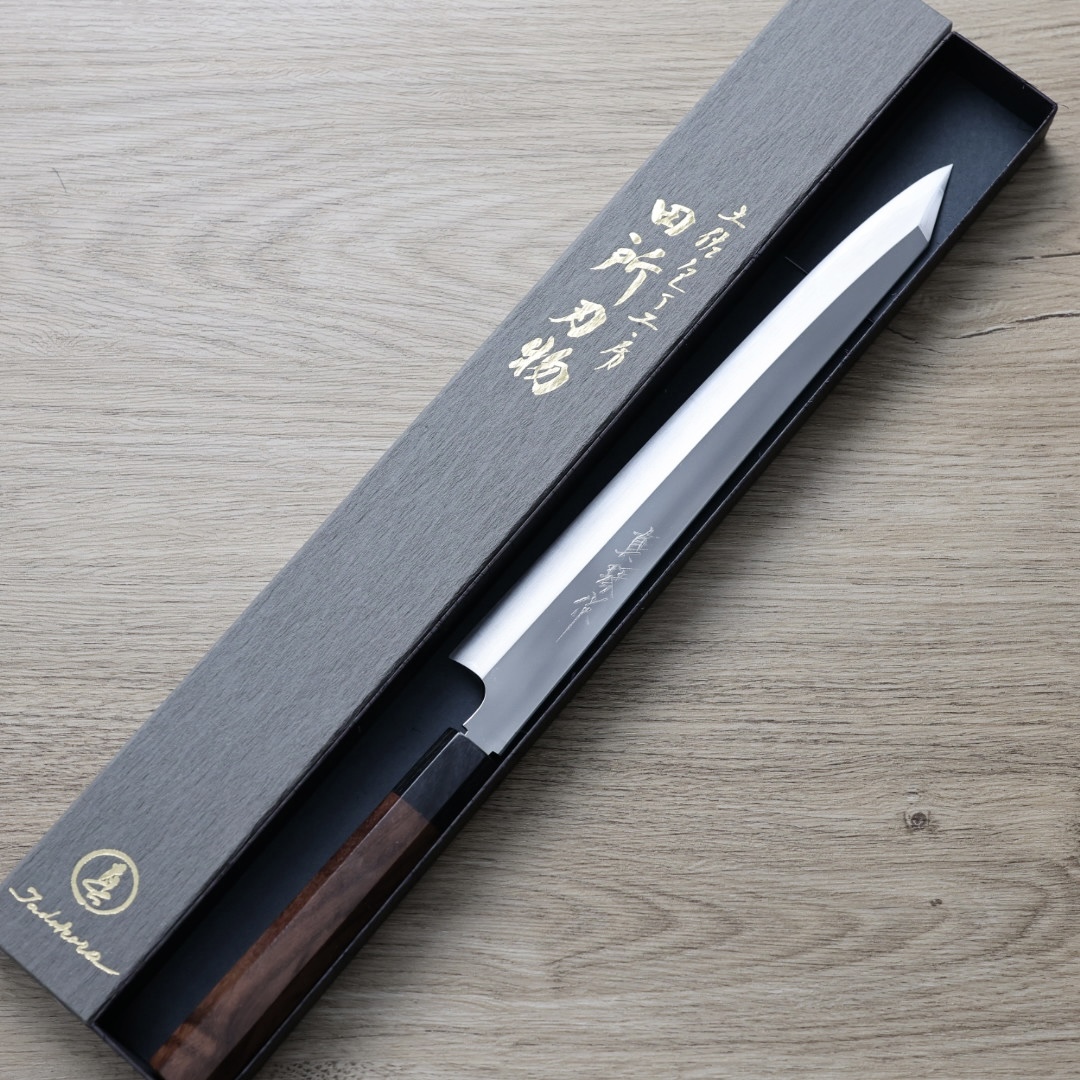 田所真琴 切付柳刃 270mm 銀三鋼 鏡面 左手用