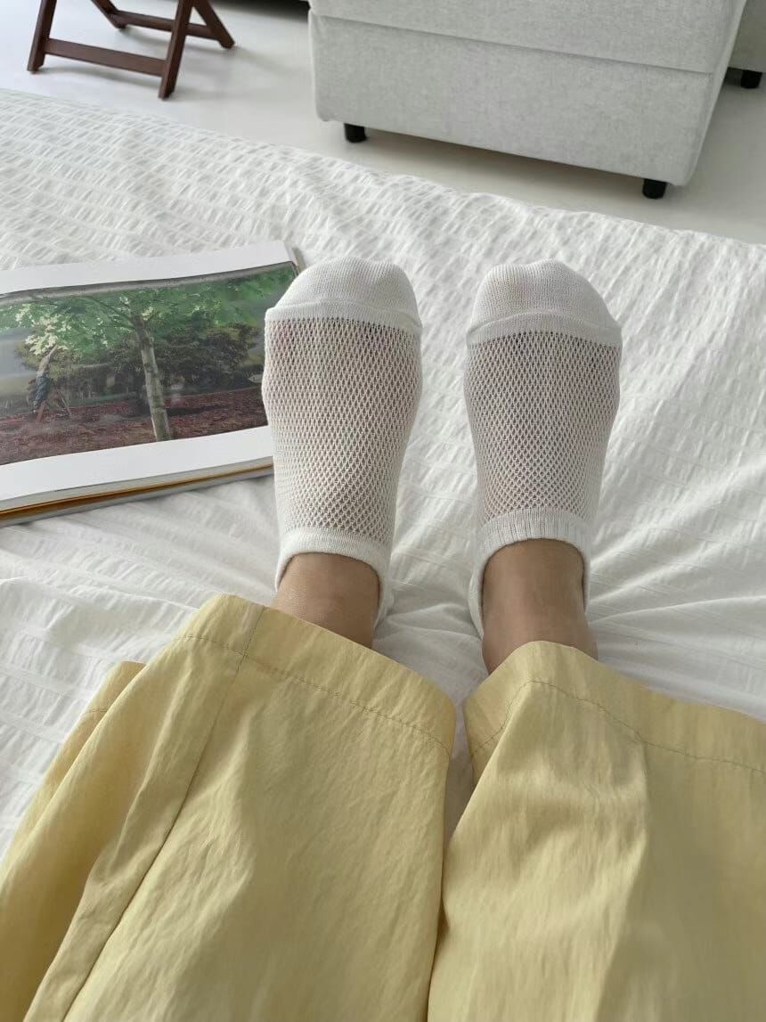 CT4452 網眼透氣不掉跟船襪 (任選5對$75 / 任選10對$138)